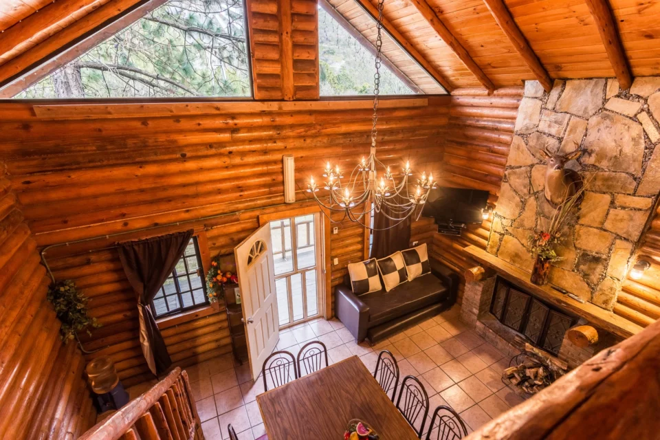 Cabaña: madera y una atmósfera diferente.