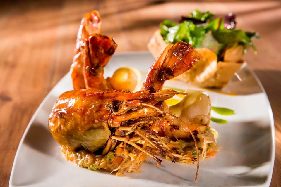Mariscos con otra presentación y composición.